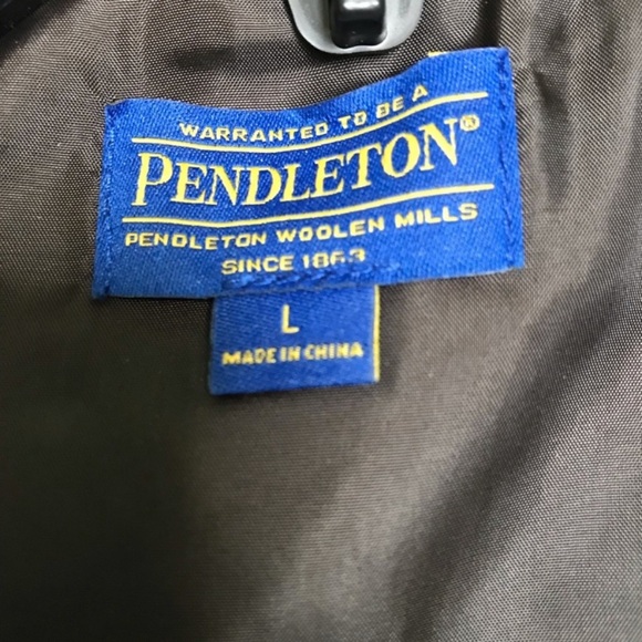 Pendleton Floral Wool Blend Button Up Blazer Jacket Size Large - Picture 9 of 16